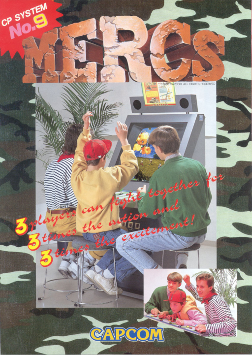 Mercs (900302 etc) Arcade Game Cover